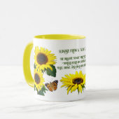Sonnenblumen Inspirationssortiment Tasse (Vorderseite Links)