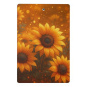 Sonnenblumen Journal Mini Klemmbrett (Rückseite)