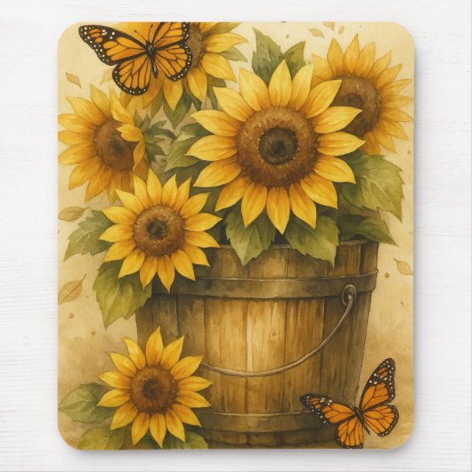 Sonnenblumen Journal Mousepad (Vorne)