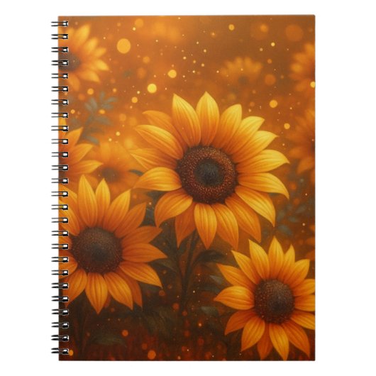 Sonnenblumen Journal Notizblock (Vorderseite)