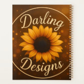 Sonnenblumen Journal Planer (Rückseite)