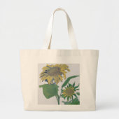 Sonnenblumen Jumbo Stoffbeutel (Vorne)