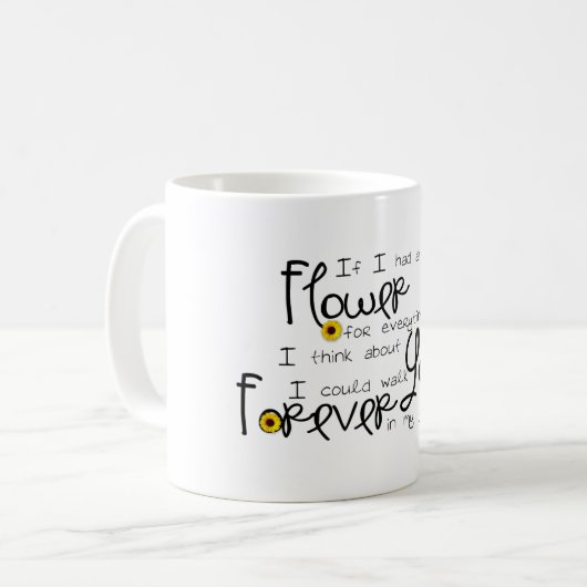 Sonnenblumen Kaffeetasse (Vorderseite Links)