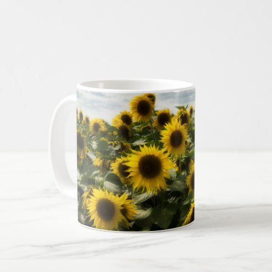 Sonnenblumen Kaffeetasse (Vorderseite Links)