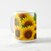 Sonnenblumen Kaffeetasse (Vorderseite Links)