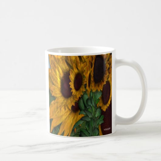 Sonnenblumen Kaffeetasse (Rechts)