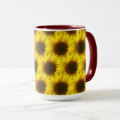 Sonnenblumen Kaffeetasse (VorderseiteRechts)