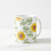 Sonnenblumen Kaffeetasse (VorderseiteRechts)