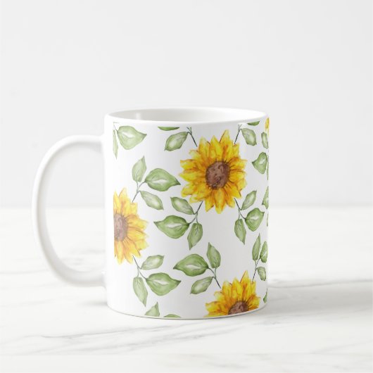 Sonnenblumen Kaffeetasse (Links)