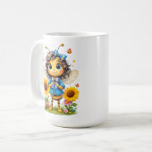 Sonnenblumen Kaffeetasse (Vorderseite Links)