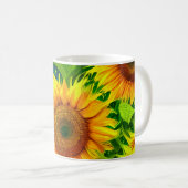 Sonnenblumen Kaffeetasse (VorderseiteRechts)