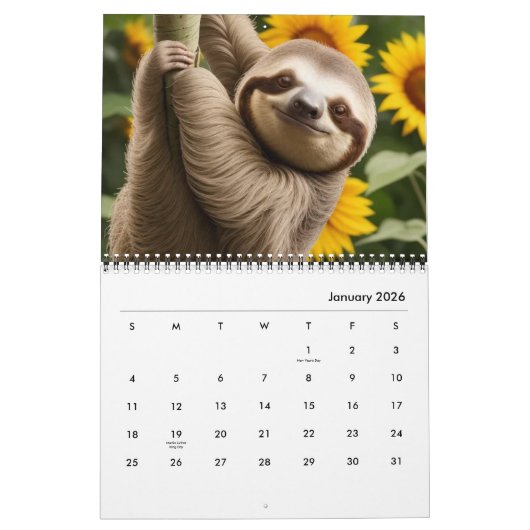Sonnenblumen Kalender (Jan 2026)