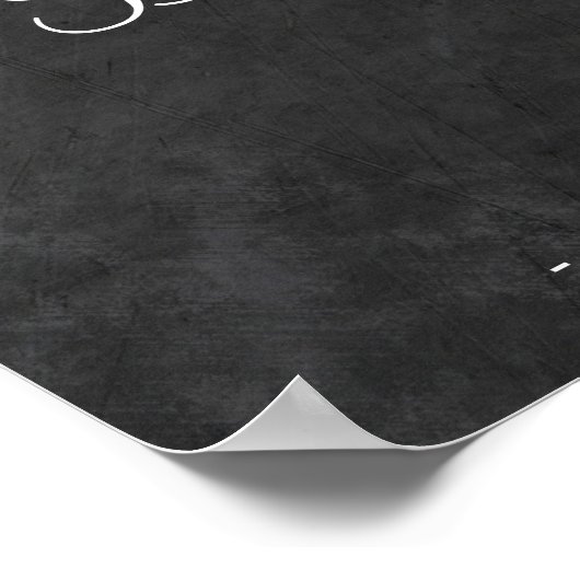 Sonnenblumen Kalkboard Herbstdusche Poster (Ecke)