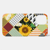 Sonnenblumen Kamille, Patchwork Wasserfarbe. Case-Mate iPhone Hülle (Rückseite (Horizontal))
