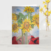 Sonnenblumen Karte (Gelbe Blume)