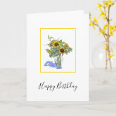 Sonnenblumen Karte (Gelbe Blume)