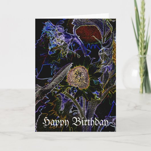 SONNENBLUMEN KARTE (Vorderseite)