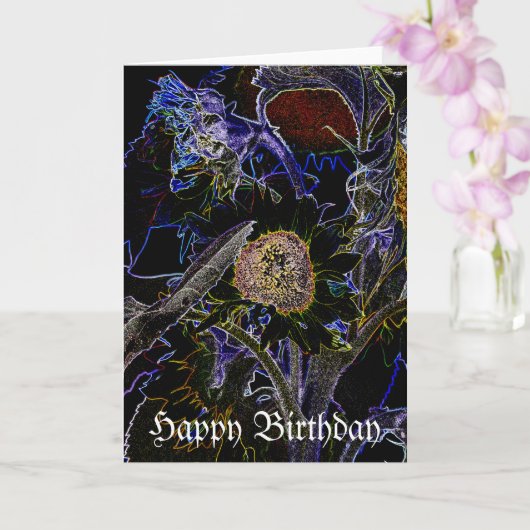 SONNENBLUMEN KARTE (Orchidee)