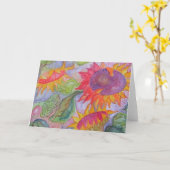 "Sonnenblumen " Karte (Gelbe Blume)