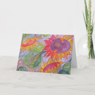 "Sonnenblumen " Karte