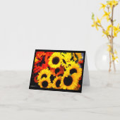 Sonnenblumen Karte (Gelbe Blume)