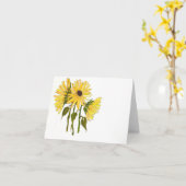 Sonnenblumen Karte (Gelbe Blume)