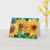 Sonnenblumen Karte (Gelbe Blume)