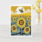 Sonnenblumen Karte (Gelbe Blume)