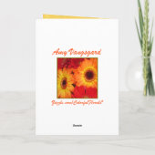 Sonnenblumen Karte (Rückseite)