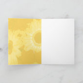 Sonnenblumen Karte (Innenseite)