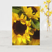 Sonnenblumen Karte (Gelbe Blume)