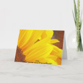 Sonnenblumen Karte (Rückseite)