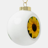 Sonnenblumen Keramik Kugel-Ornament (Links)