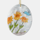 Sonnenblumen Keramik Ornament (Rechts)