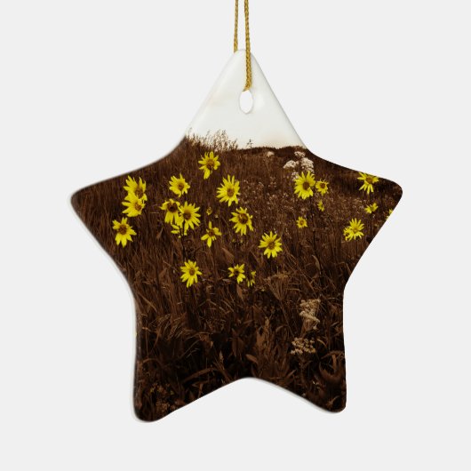 Sonnenblumen Keramik Ornament (Rechts)