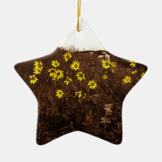 Sonnenblumen Keramik Ornament (Vorne)