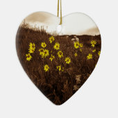 Sonnenblumen Keramik Ornament (Rechts)