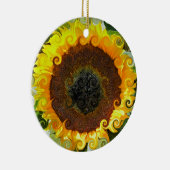 SONNENBLUMEN KERAMIK ORNAMENT (Rechts)