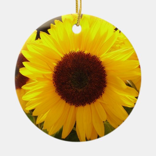 Sonnenblumen Keramik Ornament (Vorne)