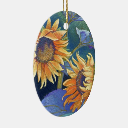 Sonnenblumen Keramik Ornament (Rechts)