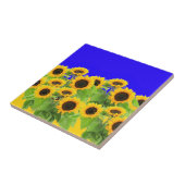 Sonnenblumen Keramik Tile Ukrainische Flaggenfarbe Fliese (Seite)