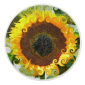 SONNENBLUMEN KERAMIKKNAUF (Vorderseite)