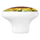 SONNENBLUMEN KERAMIKKNAUF (Seitenansicht)