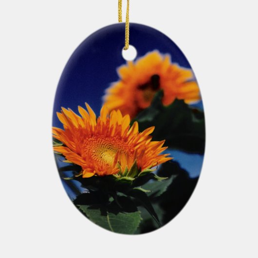 Sonnenblumen Keramikornament (Hinten)