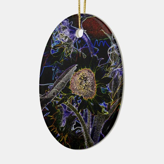 SONNENBLUMEN KERAMIKORNAMENT (Links)