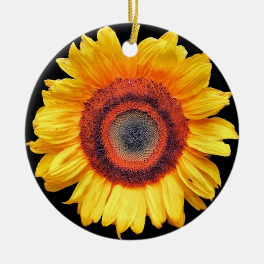 SONNENBLUMEN KERAMIKORNAMENT (Vorne)