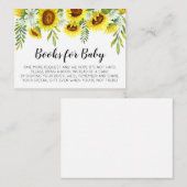 Sonnenblumen Kinderduschbücher für Babykarten Mitteilungskarte (Vorne/Hinten)