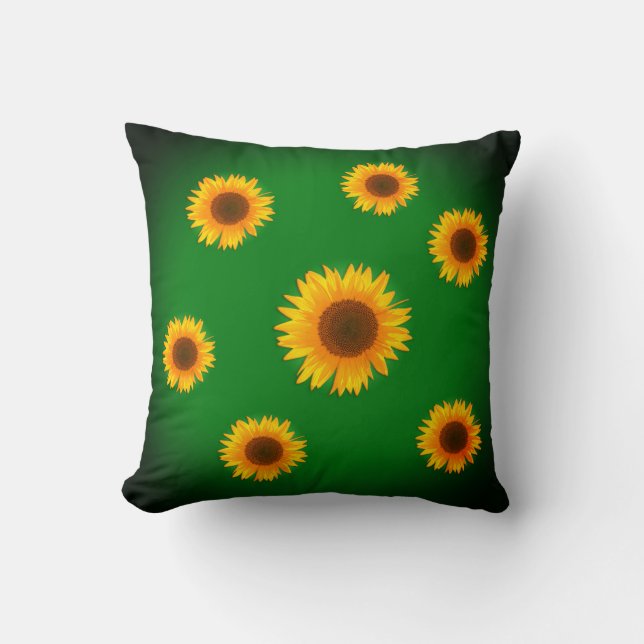 Sonnenblumen Kissen (Vorderseite)