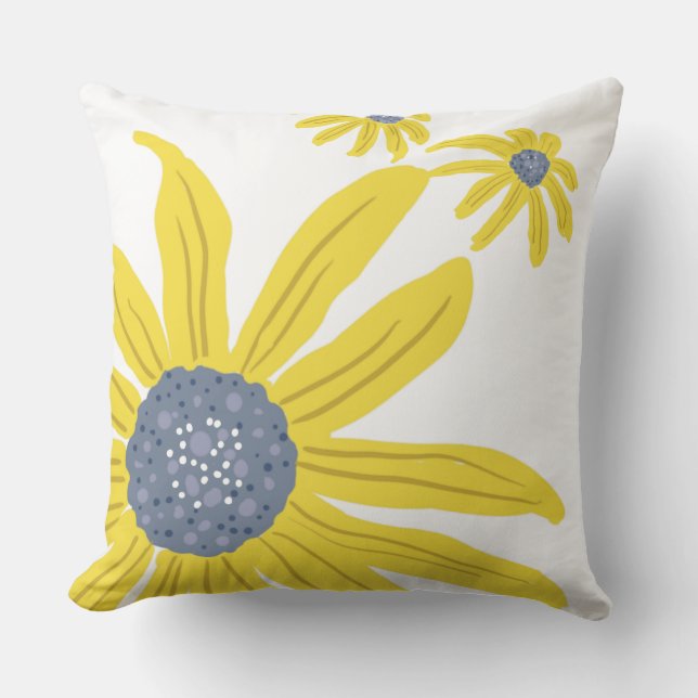 Sonnenblumen Kissen (Vorderseite)