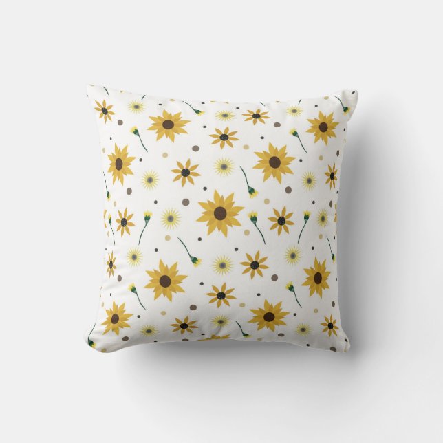 Sonnenblumen Kissen (Vorderseite)